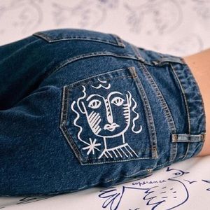 Sezane x Jean Charles de Castelbajac Brut Sexy Denim Size 27 *Limited Edition*